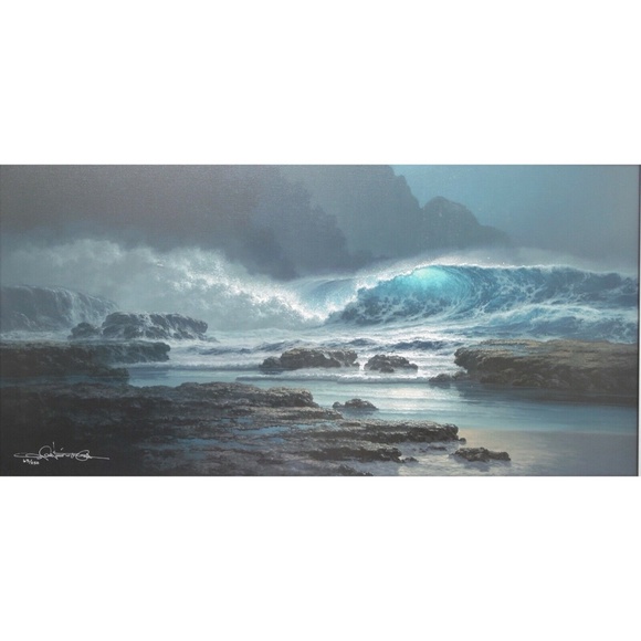 ROY TABORA Print Giclee Canvas IN THE MIDNIGHT HOUR 20" x 40" Signed 63/250 COA - Picture 3 of 4